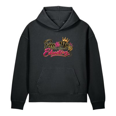 {Pass The Mic To The Educator} Unisex garment-dyed vintage hoodie