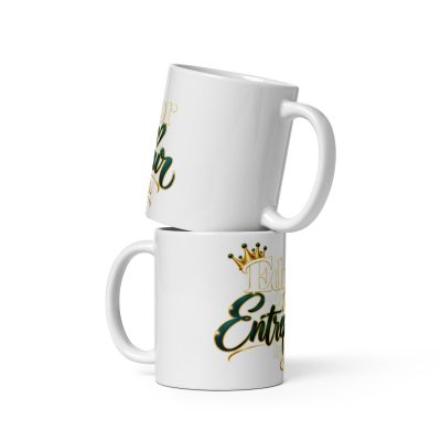 {Educator by Choice - Entrepreneur by Vision} White glossy mug