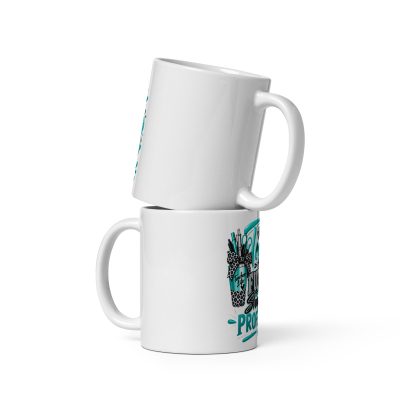 {Teach The Future Shape Every Profession} White glossy mug