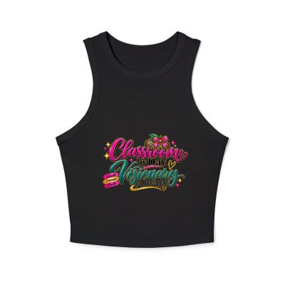 {Classroom By Day Visionary Always} Women's micro rib racer tank top